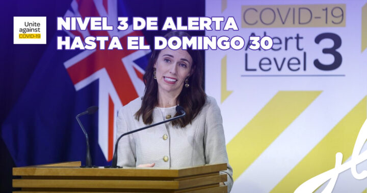 NIVEL 3 DE ALERTA HASTA EL DOMINGO 30